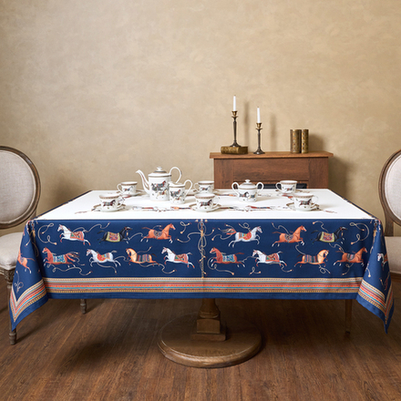 СКАТЕРТЬ "PASSAGE" 140Х180СМ ,БЕЛЫЙ, 100% ХЛОПОК С ПРОПИТКОЙ,ТВИЛ