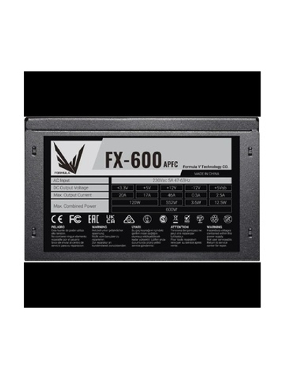 Formula ATX 600W FX-600 (24+4+4pin) APFC 120mm fan 5xSATA RTL