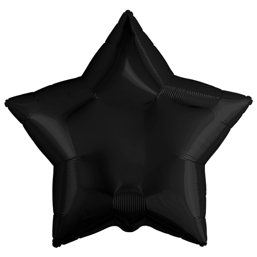Шар фольгированный Звезда 45 см (Черный)