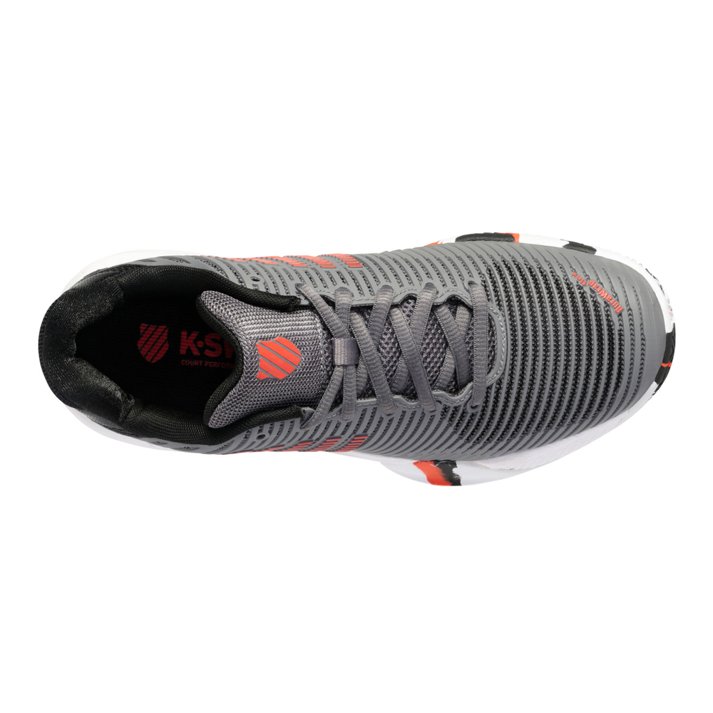 Детские теннисные кроссовки K-Swiss Hypercourt Express 2 Clay Court Shoe Kids - Grey, Orange