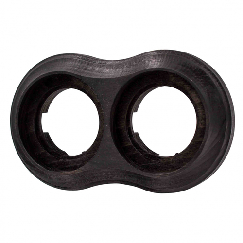 Рамка 2 постовая Пиластро, накладной монтаж, дерево, цвет Угольно-черный BF9-620-119