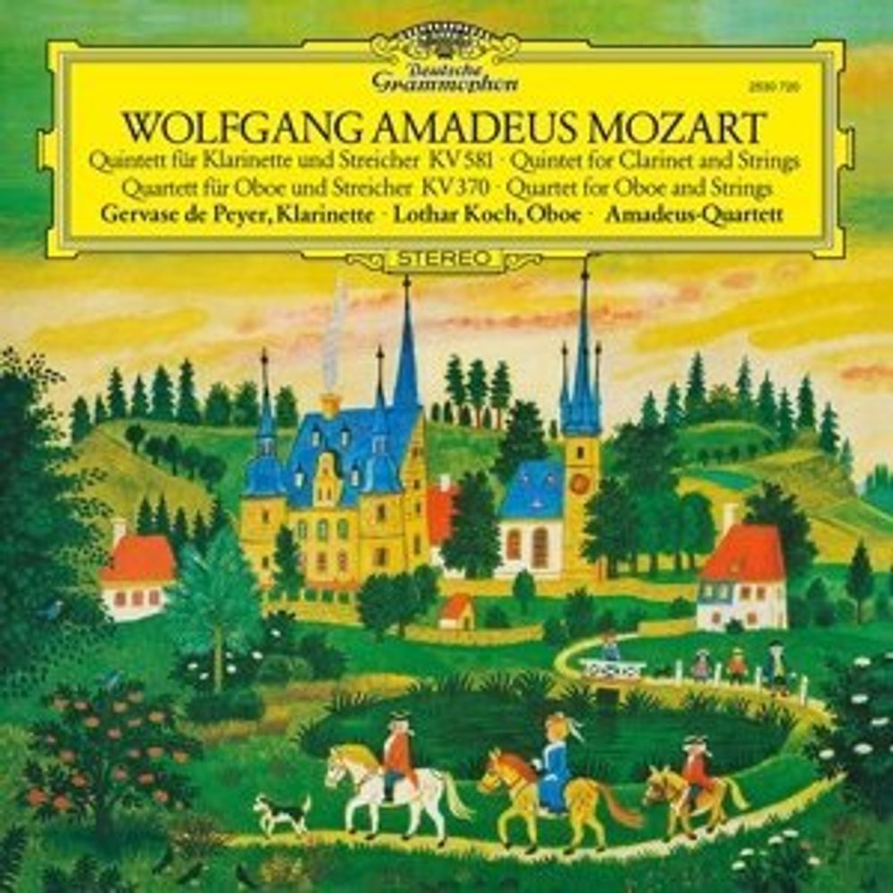 Mozart, Gervase De Peyer, Lothar Koch, Amadeus Quartet / Quintet For Clarinet And Strings, Quartet For Oboe And Strings (LP)