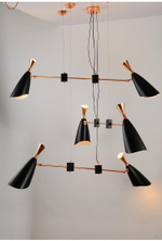 Pendant design lamp  Duke by Delightfull (6 lampshades,  White)