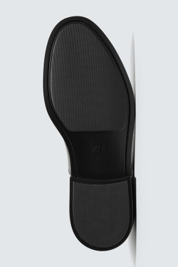 ZARA ЛАКИРОВАННЫЕ ТУФЛИ В КЛАССИЧЕСКОМ СТИЛЕ, ЧЕРНЫЙ