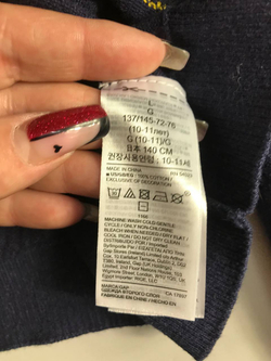 Джемпер Gap с ярким принтом, на 9/10 лет