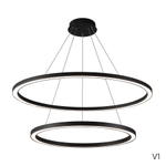 Подвесная светодиодная люстра Crystal Lux FORTUNA SP123W LED BLACK