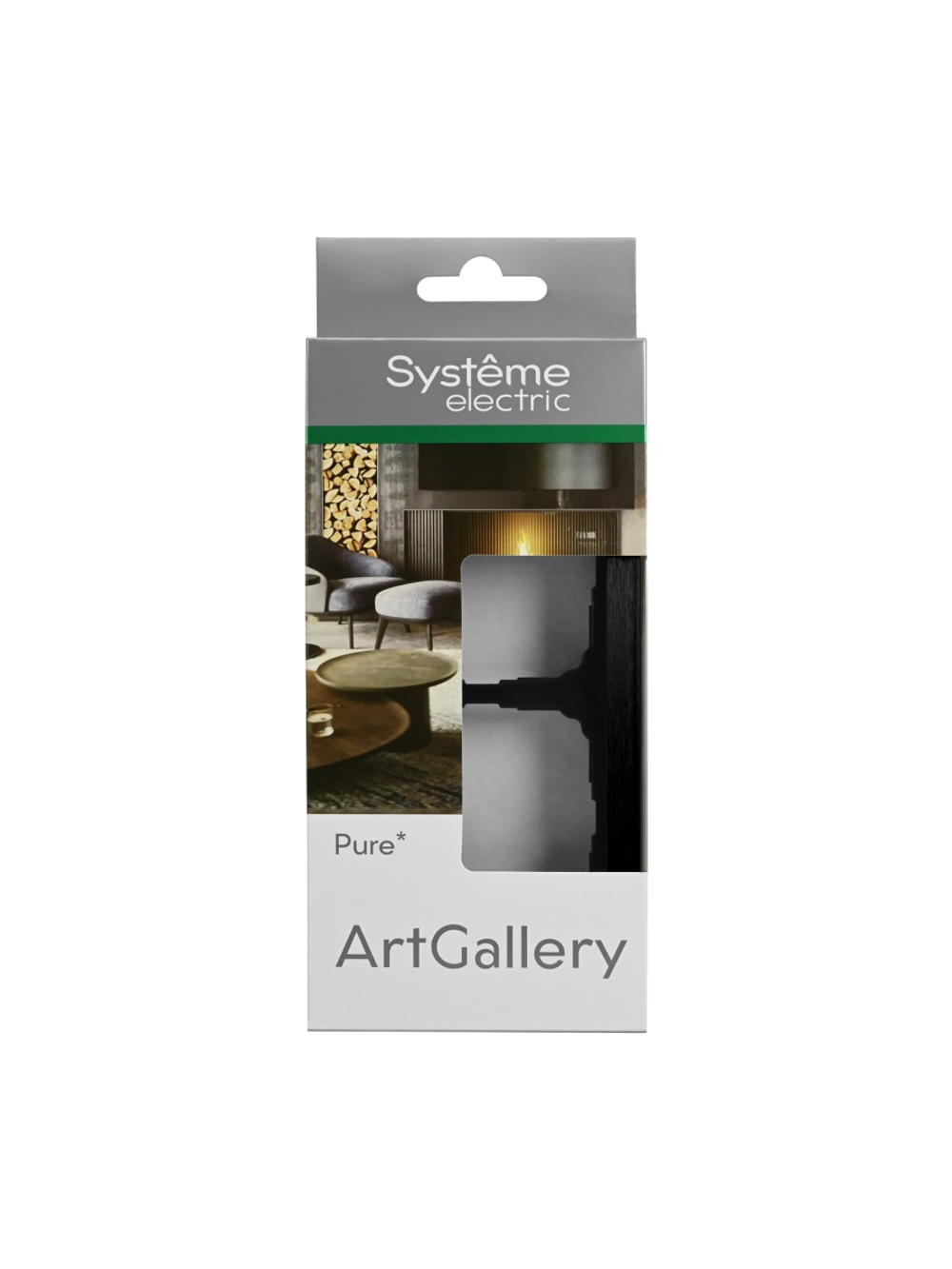 Рамка 2-м ArtGallery Pure метал. оникс SE GAL312302
