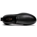 CHINT Cow Split Leather Men"s Casual Shoes Men"s Black