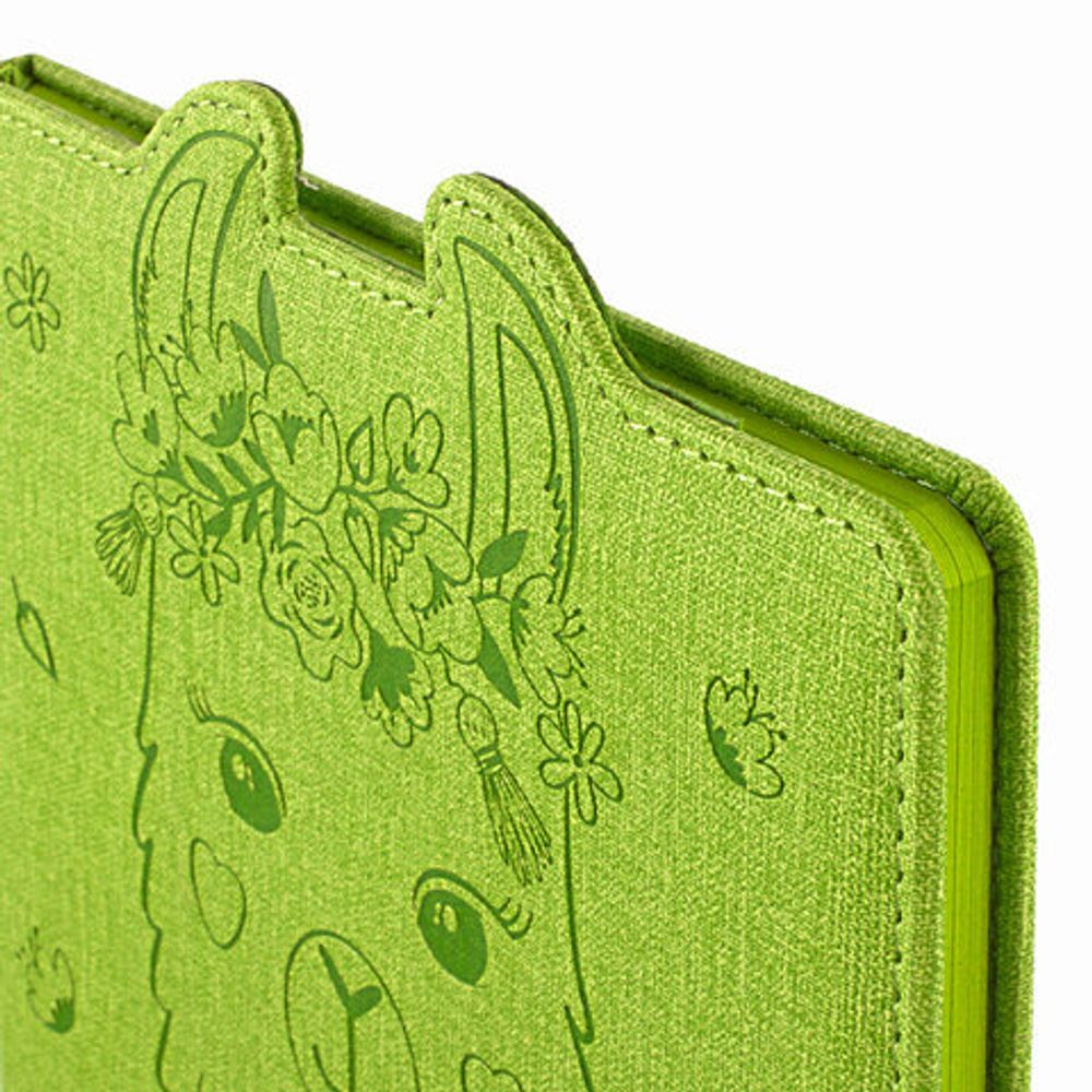 Дневник 1-4 класс 48 л., обложка кожзам (твердая) с фигурным краем, ЮНЛАНДИЯ, "ЛАМА", 105947