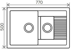 Мойка POLYGRAN F-21 опал № 328