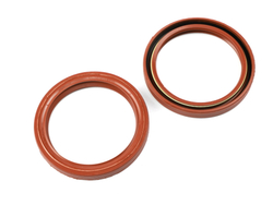 Сальник 55х70х8 Газель, Волга дв. ЗМЗ-405,406,409 коленвала передний (красный с  пружиной/NBR) Резинотехника г. Балаково ( ОЕ 406.1005034-04 к. )