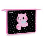 Папка для тетрадей 1 отделение, А5, Först "Kitty-sweety", 240*205*40мм, пластик, на молнии