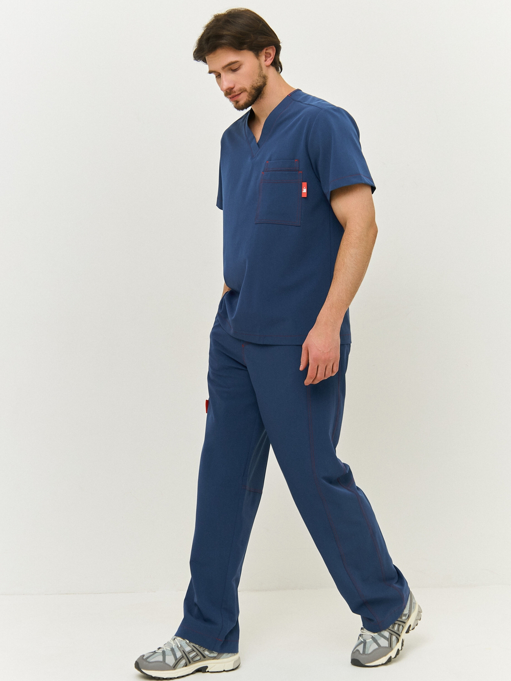 Брюки медицинские мужские Гекай, индиго