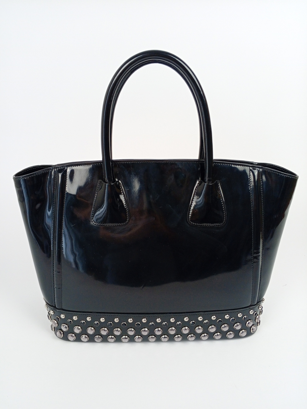 Сумка Prada Spazzolato Crystal Studded Tote Nero Black