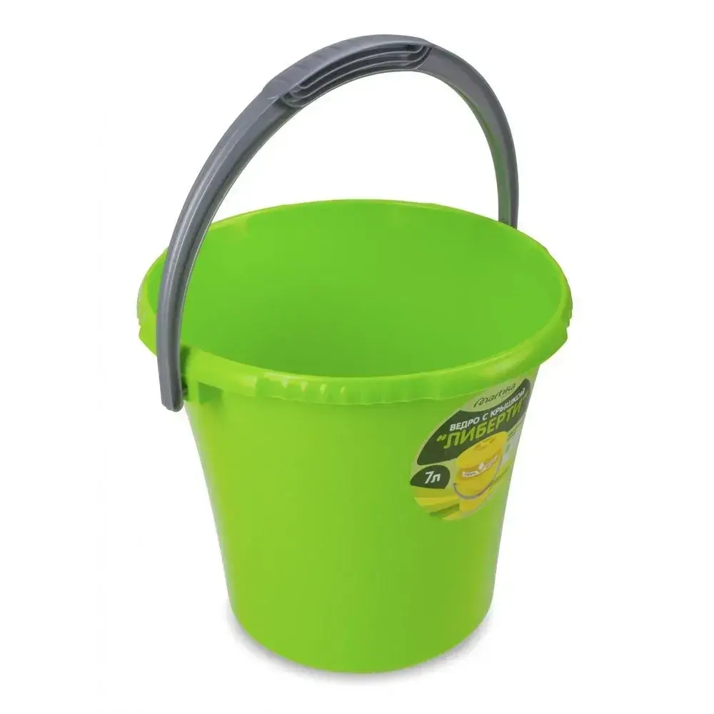 Ведро Либерти 7л салатовое С603САЛ (комплект 20 шт)