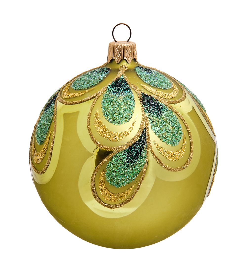 Элита НФШ-1322/1 Ел. украшение Шар «Перо павлина» 85 мм