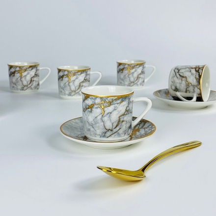 Lenardi 181-237 Кофейный набор 12пр.100мл в под.уп.(х12)Фарфор