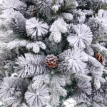 Ёлка «Снежная рапсодия» 180 см, ПВХ+Леска, шишки, белый иней (720 веток)