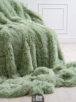 Плед евро 225х245 см пушистый