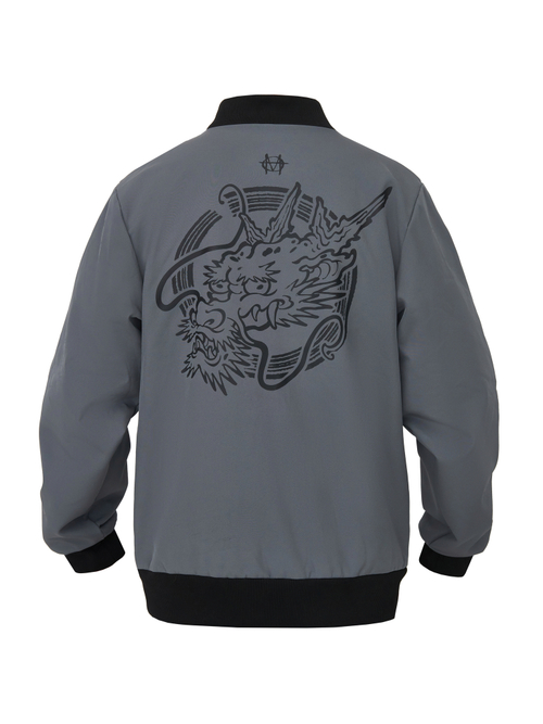 Бомбер DRAGON, серый