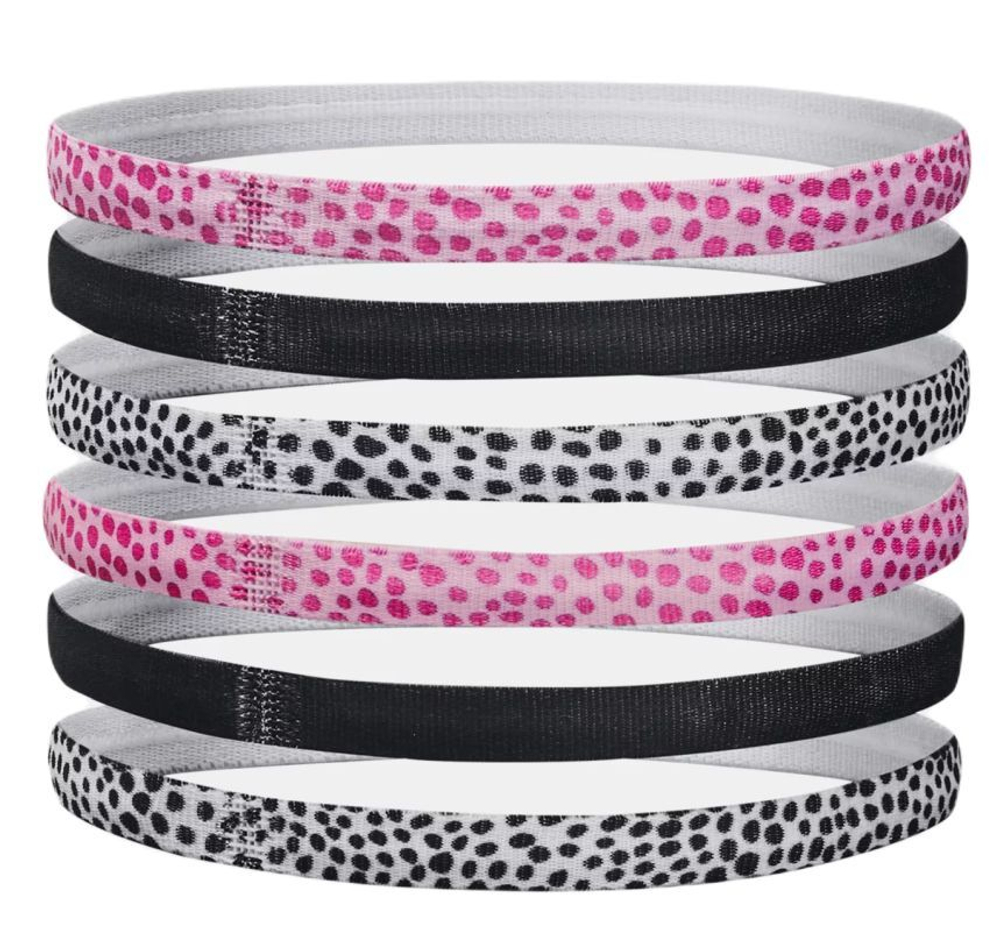 Резинка на голову Under Armour Mini Girls Graphic HB 6P - pink sugar/black