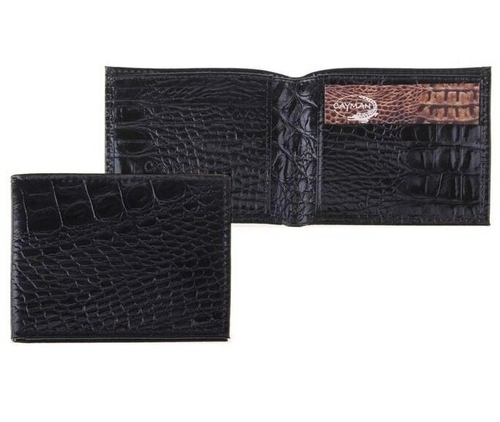 Портмоне, 1 отделение, чёрный кайман