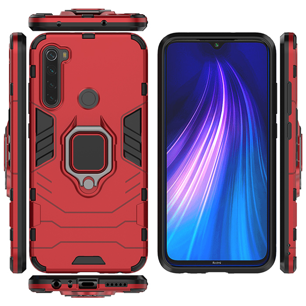 Противоударный чехол с кольцом Panther Case для Xiaomi Redmi Note 8