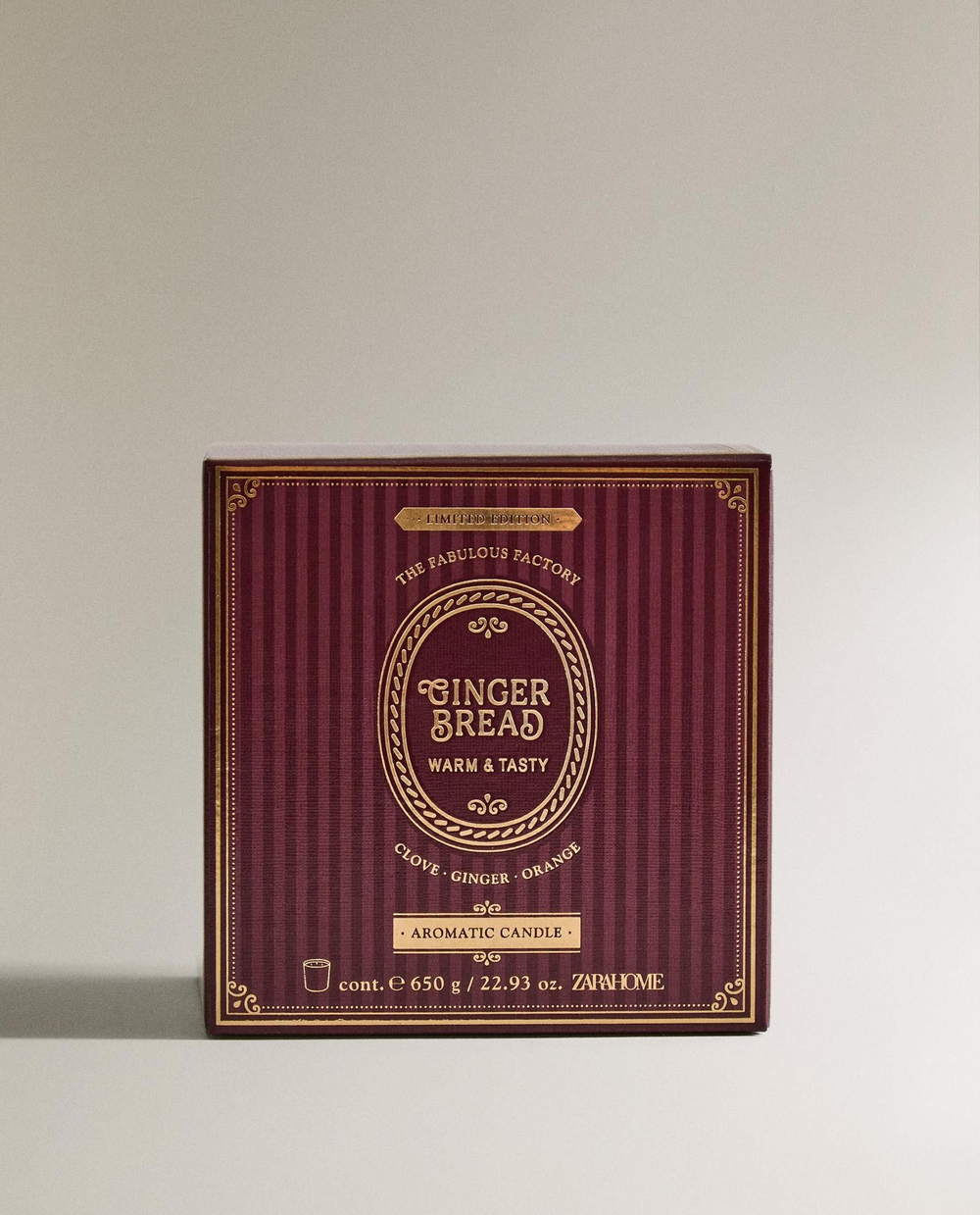 Zara Home - Ароматическая свеча gingerbread, 650 г