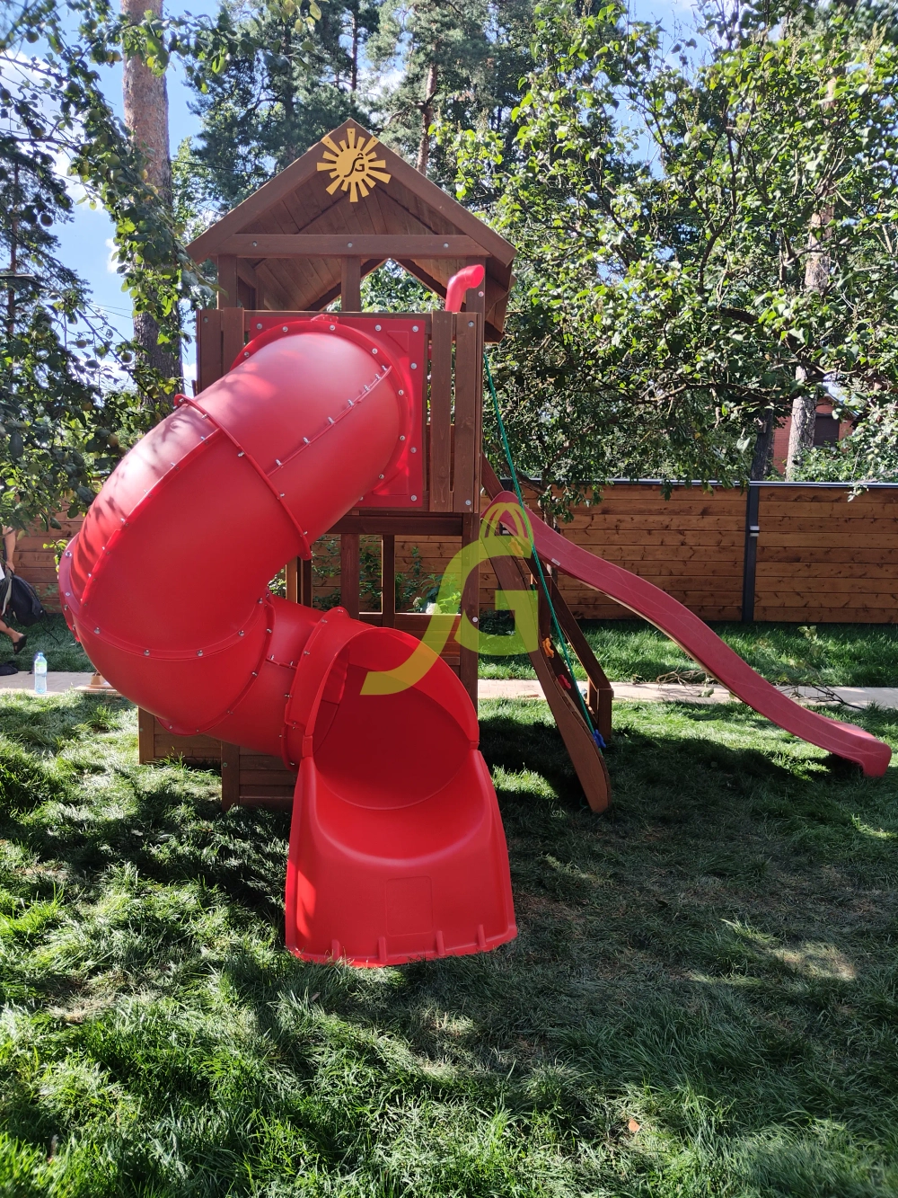 Детская площадка Клубный домик 3 с трубой