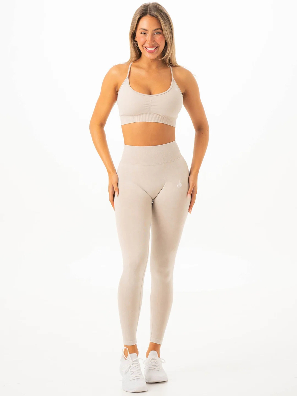 Топ RYDERWEAR Stonewash Seamless Sports Bra Latte