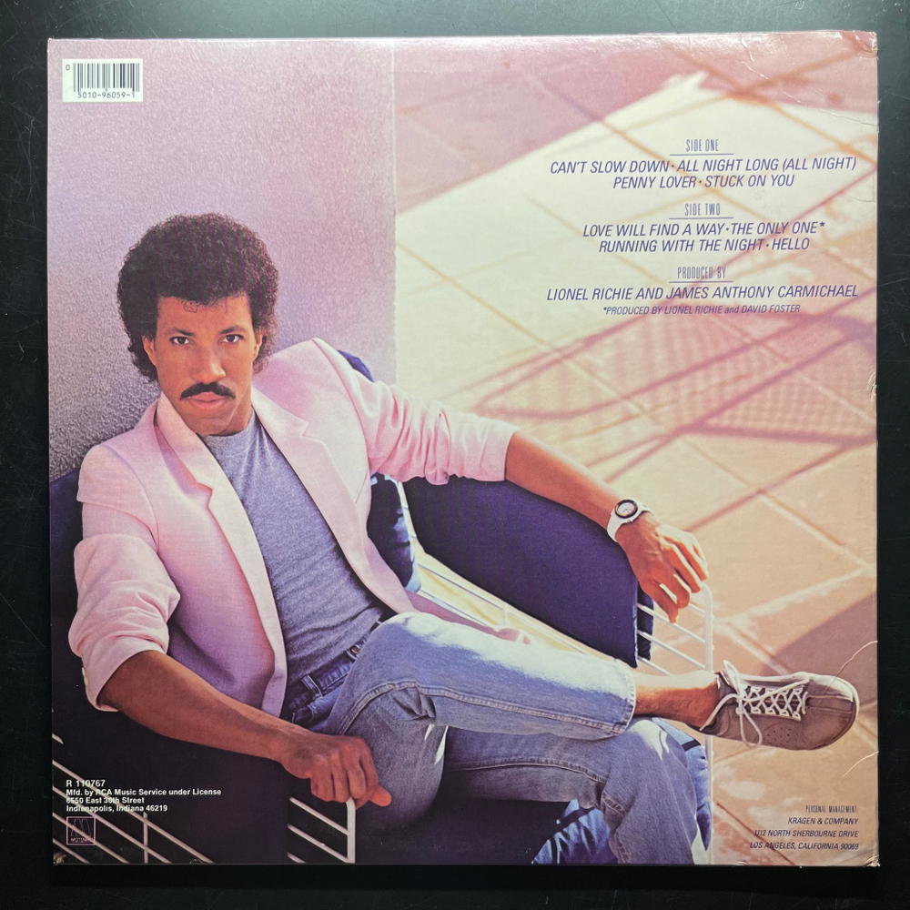 Lionel Richie ‎– Can't Slow Down (США 1983г.)