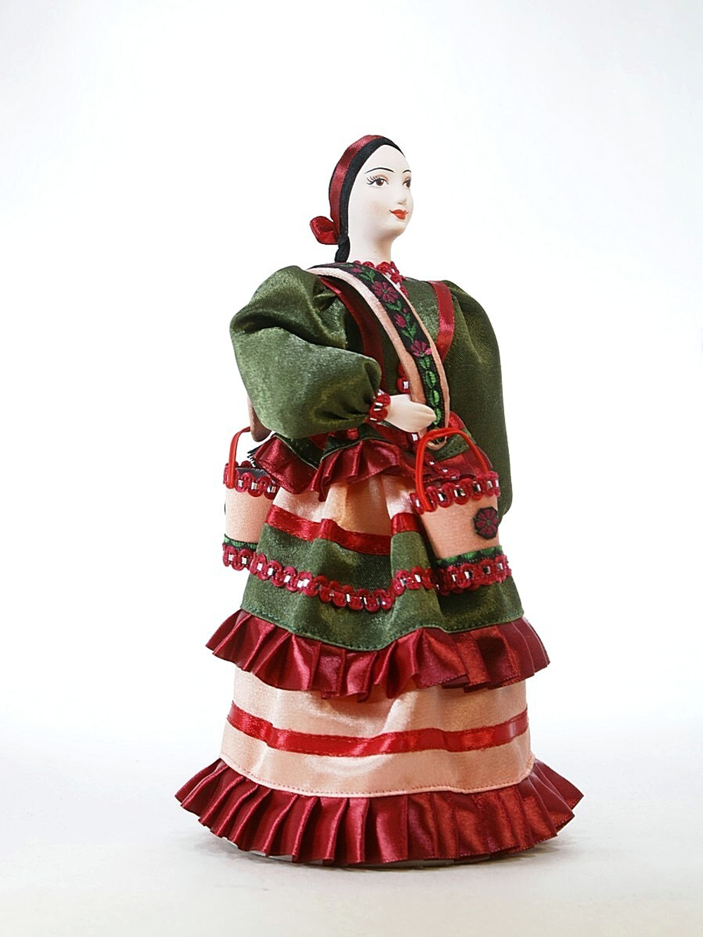 Кукла коллекционная Водоноска-казачка в летнем платье