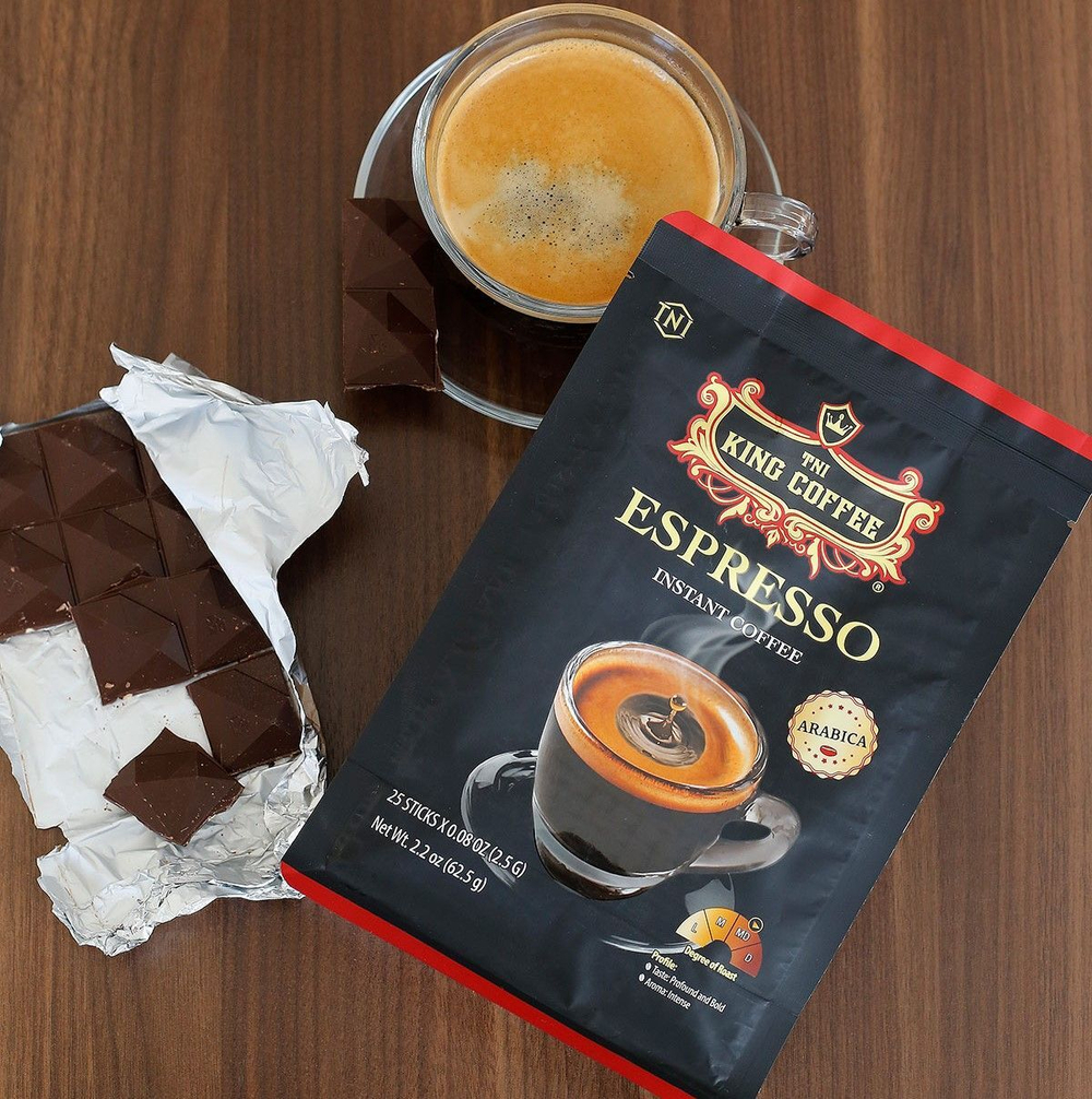 Вьетнамский растворимый черный кофе "Espresso" (King Coffee) 25пак