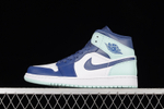 Купить кроссовки Jordan 1 Mid Mystic Navy Mint Foam