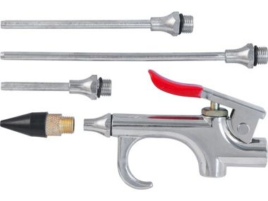 ABGK5 Пистолет продувочный с насадками в наборе, 5 предметов