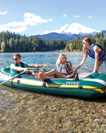 Лодка надувная Intex Seahawk 3 Set, 68380NP, с веслами и насосом, до 360 кг, 295 х 137 х 43 см
