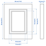 Фоторамка IKEA EDSBRUK (ЭДСБРУК), Белый, 13х18 см