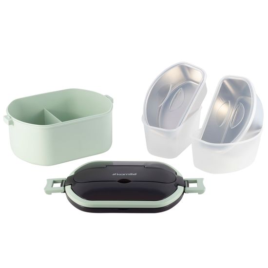 Ланч бокс 750 мл. Kamille KM 2138 (пластик, нержавеющая сталь)