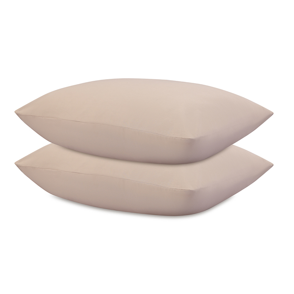 Комплект постельного белья из премиального сатина бежевого цвета из коллекции essential, 200х220 см