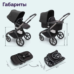 Коляска Bugaboo Fox 5 Complete Noir Limited Edition 2 в 1 Black Moonlight