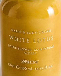 Zara Home Крем для тела White Lotus 500 мл питательный, парфюмированный, аромат цветочный