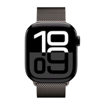 Умные часы Apple Watch Series 10 GPS, 42mm, Jet Black Aluminium Case with Milanese Loop, Slate