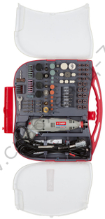 ЗУБР 219 предметов, 130 Вт, Набор мини-насадок с гравером (ЗГ-130ЭК H219)