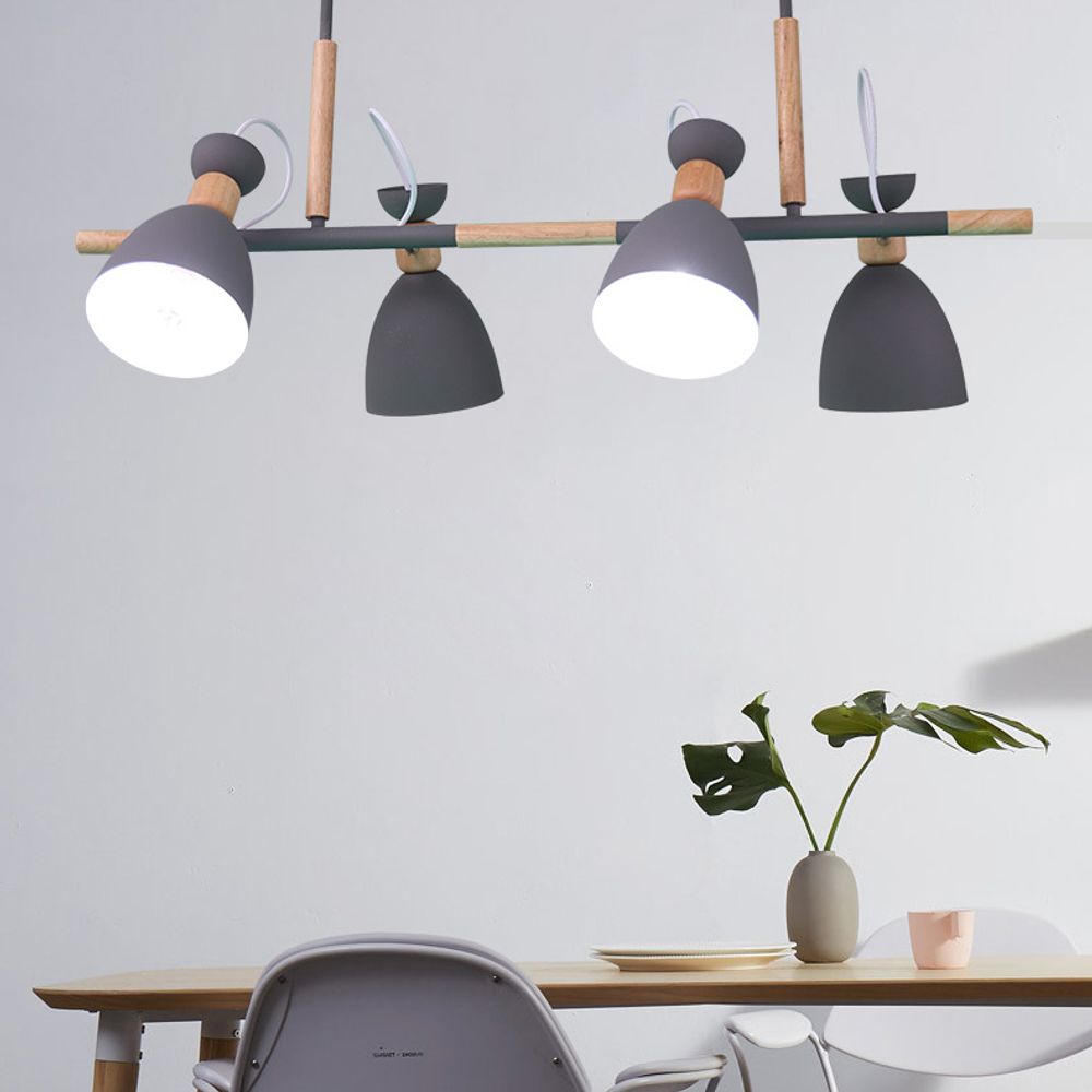 Подвесной реечный светильник TRIF WOOD LONG Green