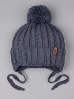 Шапка для мальчика осенняя на завязках