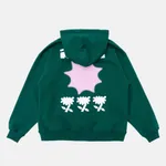 Худи Меч FW23 HD Warm Flower Pine Green