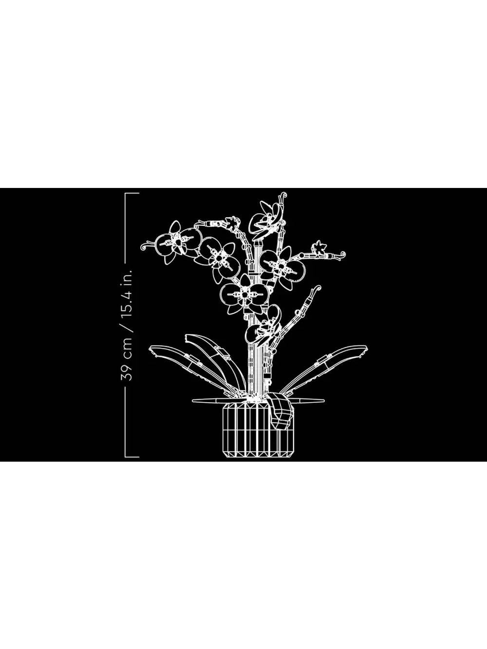 Конструктор Цветы Орхидея 608 деталей