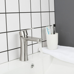 Смеситель для раковины 35к F1048 FRAP (литой, п/гайку, САТИН, нерж.сталь)