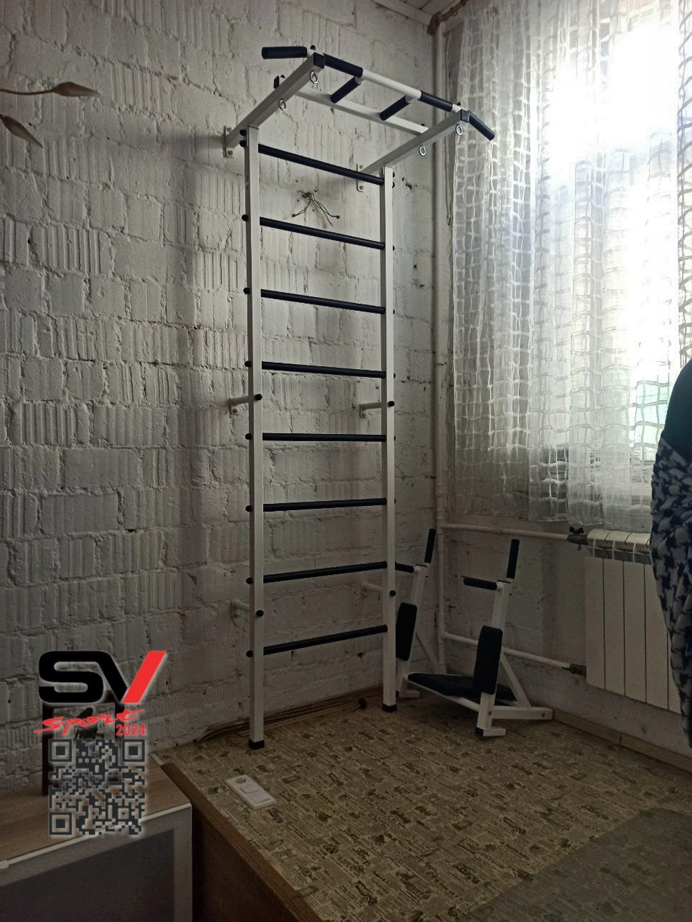 Монтаж шведской стенки Sv Sport в бетонные, кирпичные стены