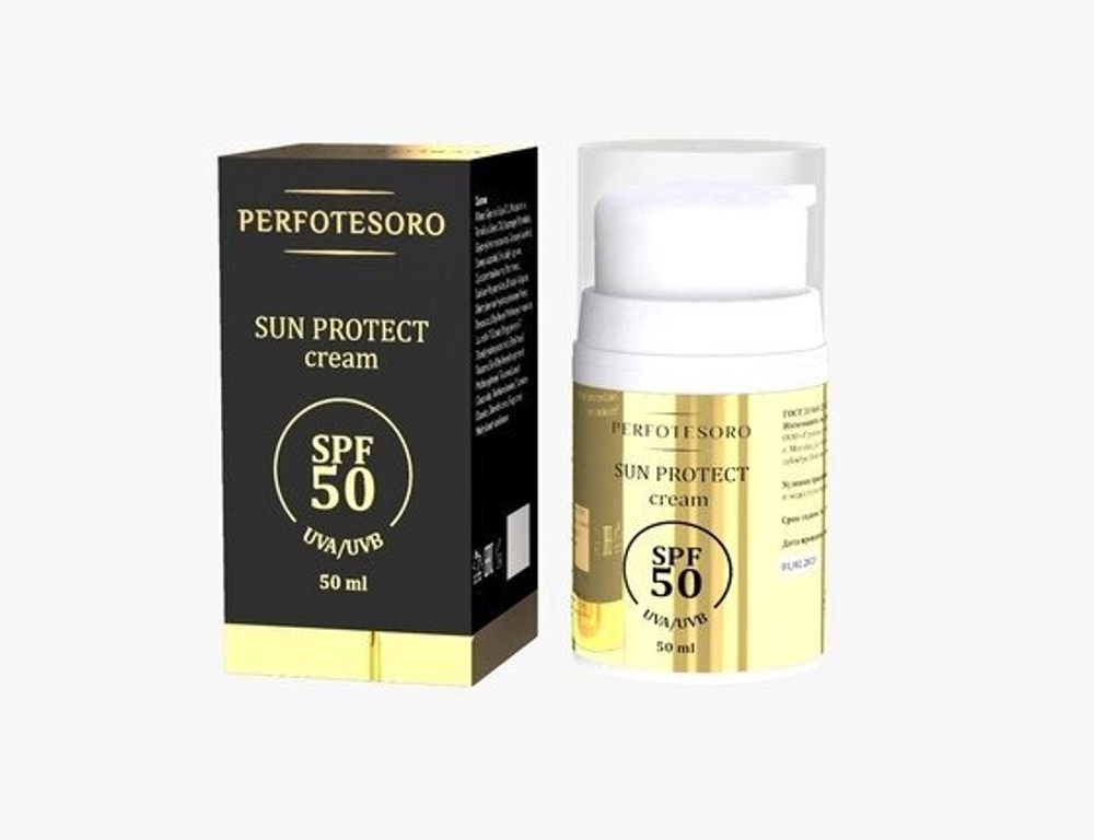Солнцезащитный крем СПФ50 PERFOTESORO  50мл